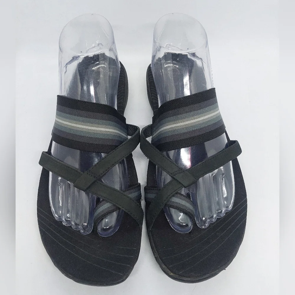 Merrell Zinnia Women's Sandal Black Synthetic Size 10 Slip-On Casual Shoes